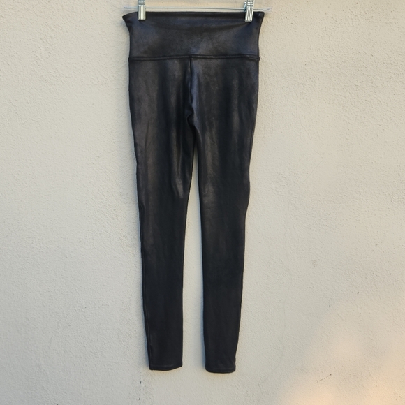 5/$100 SALE - SPANX Black Faux Leather Leggings - Picture 4 of 9
